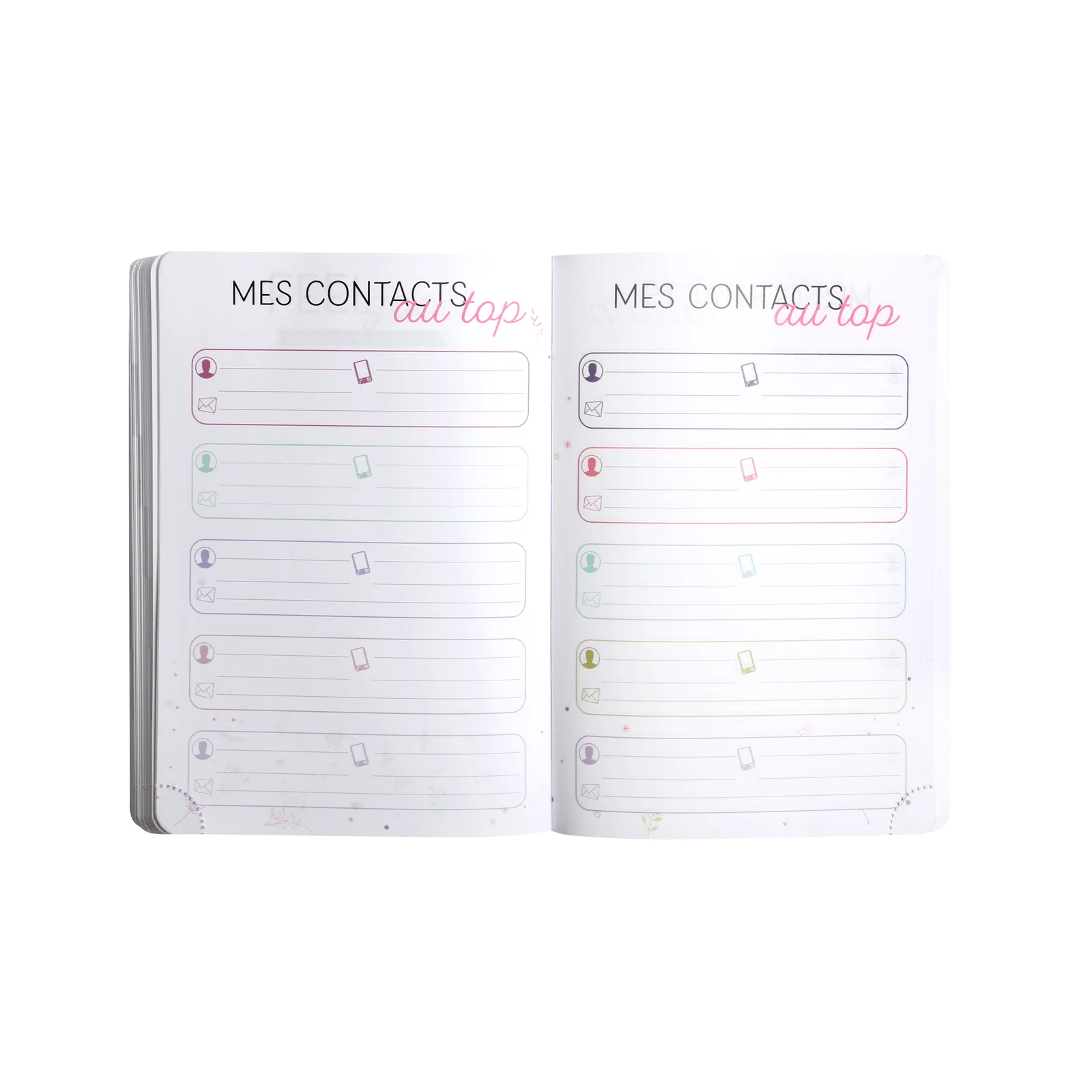 Agenda 2025-2026 CLAIREFONTAINE Forum Color - 12 x 17 cm - 1 jour par page - Orientation horizontale - Koverbook Blush orange – Image 6