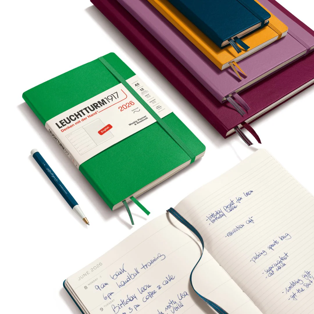 Agenda Semainier & Note Ligné 2026 LEUCHTTURM1917, Français - A5 - Hardcover - Deep Sea – Image 3