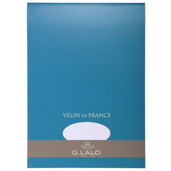 Bloc G.LALO Vélin de France - A4 - 100 g/m² - Extra-blanc
