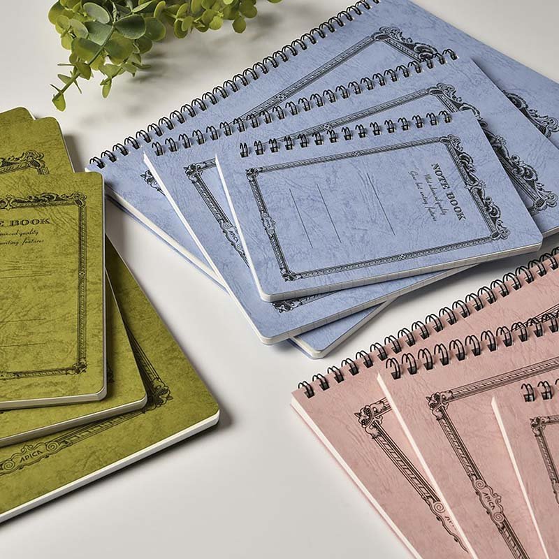 Carnet APICA CD Twing Ring Notebook - B5 - Ligné - Olive – Image 4