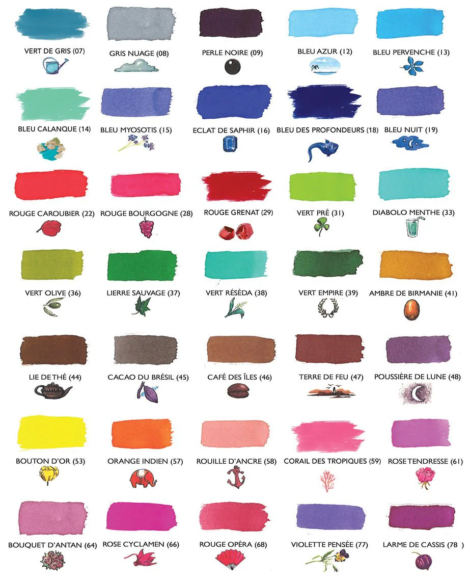 Cartouches d'encre JACQUES HERBIN - Larme de Cassis – Image 3