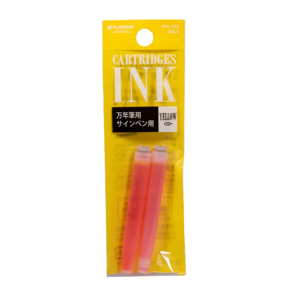 Cartouches d'encre PLATINUM - Blister - Jaune