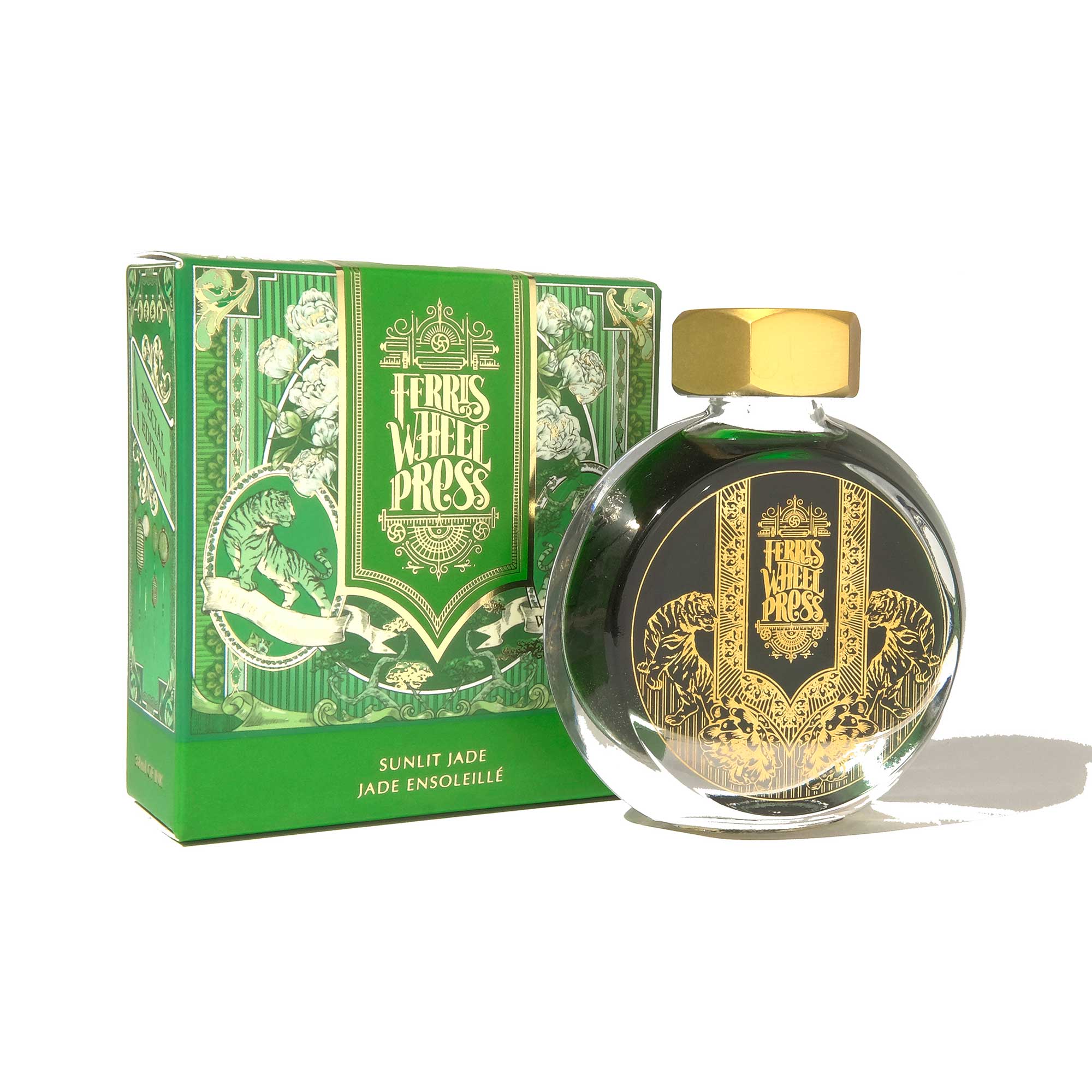 Flacon d'encre FERRIS WHEEL PRESS - Everyday Ink | Curious Collaborations Series | Fête Chinoise - Sunlit Jade (38ml)